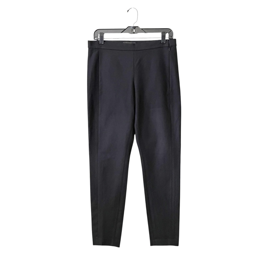Banana Republic Black Devon Pants Women's Size 8 Ankle Side Zip Tapered Stretch